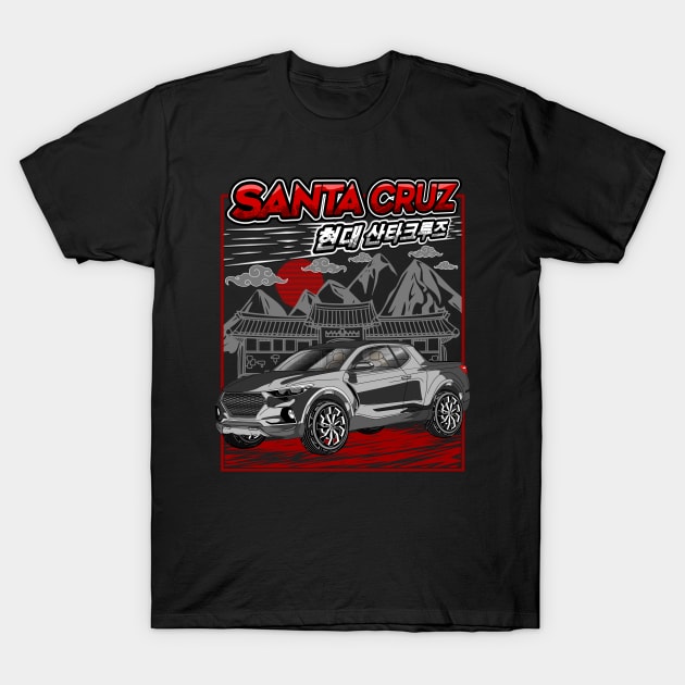 Santa Cruz Pickup Truck T-Shirt by Guyvit